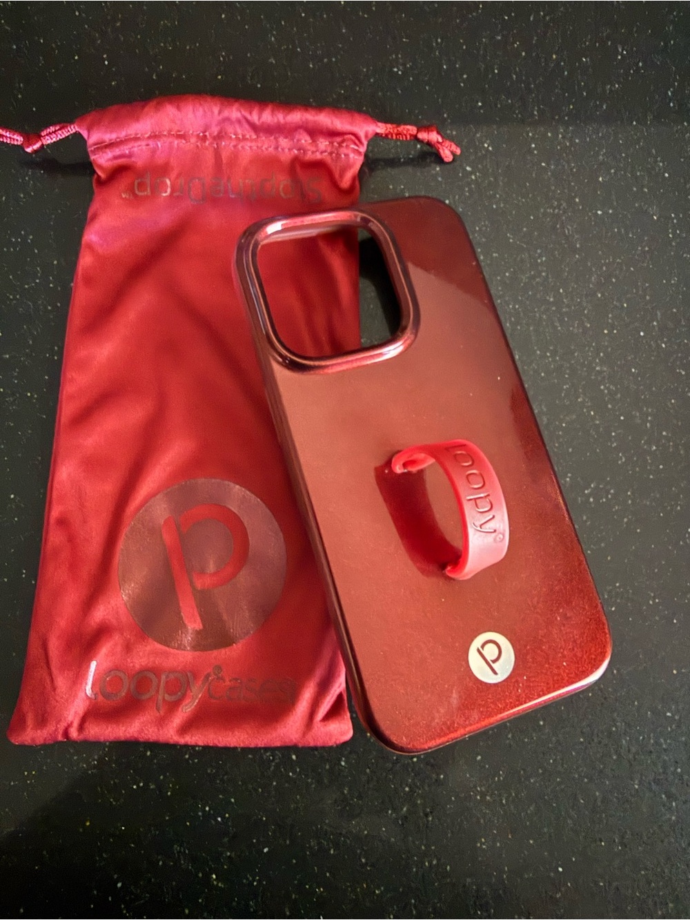 Loopy Red iPhone 16 pro Case